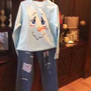 Jeans and Sweatshirt Set